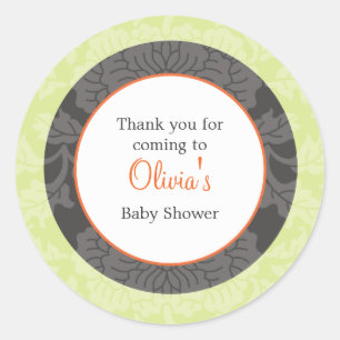 Herfst Shower Favor Sticker