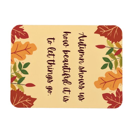 Herfst Shows ons hoe mooi citaat Magneet (Horizontaal)