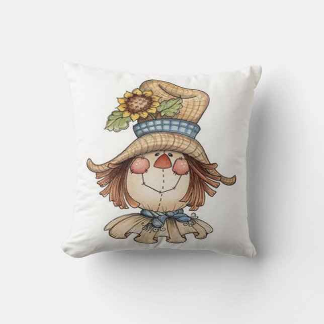 Herfst Sierkussen/meisje Kussen (Voorkant)