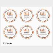 Herfst Simmer Ronde Sticker (Vel)