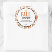 Herfst Simmer Ronde Sticker (Tas)