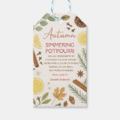 Herfst simmermengsel cadeaulabel (Voorkant)