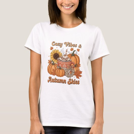 Herfst Skies Hot Chocolate T-shirt (Voorkant)