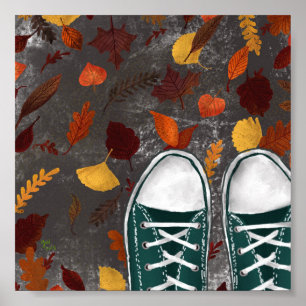 Herfst Sneakers Poster