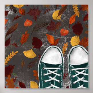 Herfst Sneakers Poster