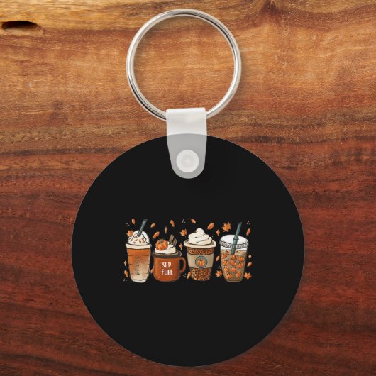 Herfst Speech Language Patholoog Coffee Pumpkin Ha Sleutelhanger (Voorkant)