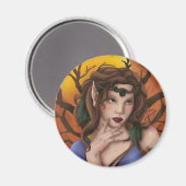 Herfst Splendor Fairy Magnet Magneet (Voorkant / Achterkant)