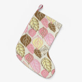 Herfst Splendor: Naadloos bladpatroon Kleine Kerstsok (Voorkant (Hangend))