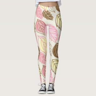 Herfst Splendor: Naadloos bladpatroon Leggings