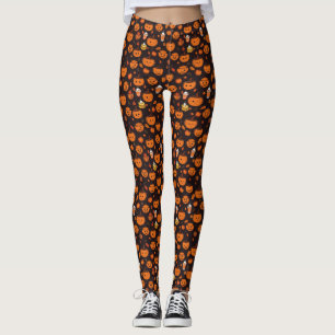 Herfst Spooky Pumpkin Pizzazz Party Leggings
