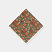 Herfst Spooky Pumpkin Pizzazz Party Servet (Hoek)