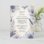 Herfst Spring Plum Lavendel Sage repetitie diner Kaart (Staand voorkant)