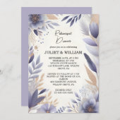 Herfst Spring Plum Lavendel Sage repetitie diner Kaart (Voorkant / Achterkant)