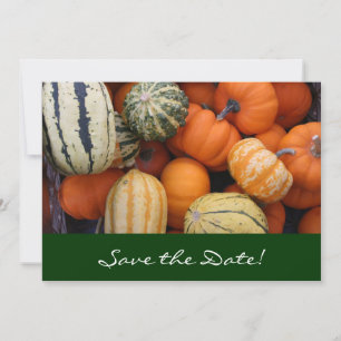Herfst Squash Harvest Save the Date Kaart