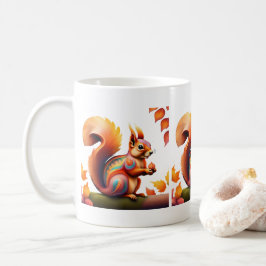 Herfst Squirrel Alebrije Koffiemok