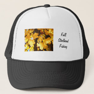 Herfst Staal头像 Visserij hoeden Gele Herfstbladeren Trucker Pet
