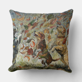 Herfst Staartkwispel Whimsical Gouden Retriever Ho Kussen