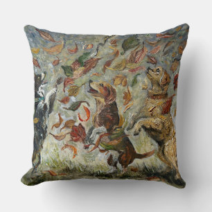 Herfst Staartkwispel Whimsical Gouden Retriever Ho Kussen