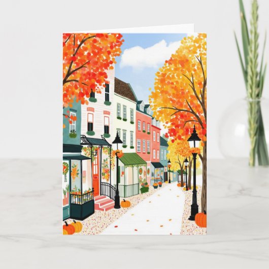 Herfst Stad Kaart (Voorkant)