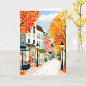 Herfst Stad Kaart (Gele Bloem)
