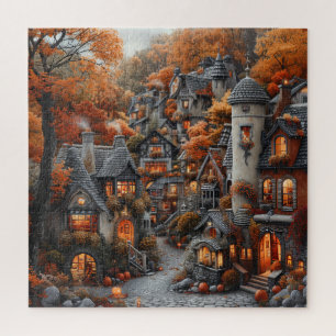 Herfst Stadsgezicht Puzzel