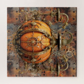 Herfst Steampunk Pompoen Puzzel (Horizontaal)