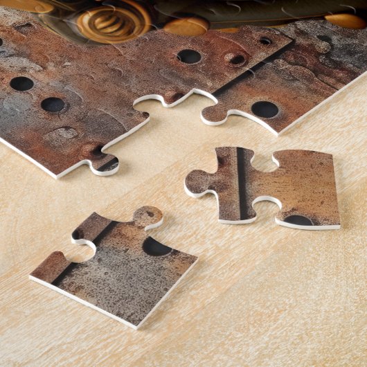 Herfst Steampunk Pompoen Puzzel Legpuzzel (Zijkant)