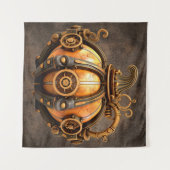 Herfst Steampunk Pompoen Tapestry Wandkleed (Voorkant (horizontaal))