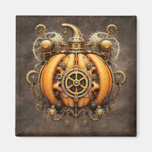 Herfst Steampunk Pompoenmagneet Magneet