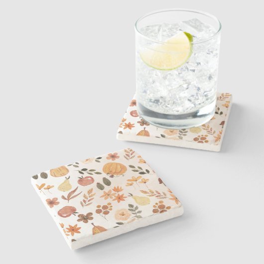 herfst stenen onderzetter (Zijkant)