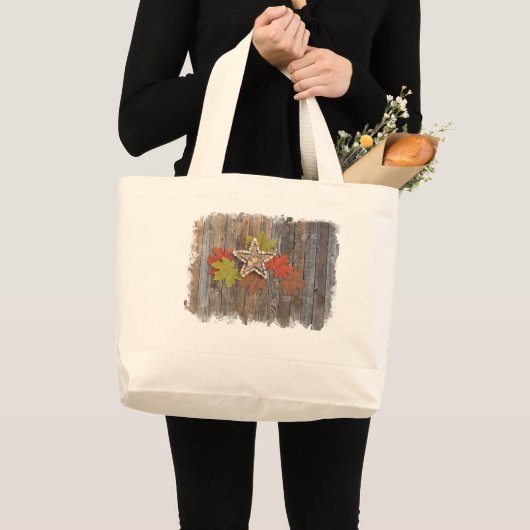 Herfst Sterren groot tas (Voorkant (product))