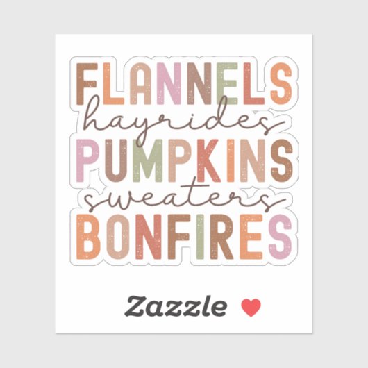 Herfst Sticker (Vel)