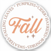 Herfst Sticker (Voorkant)
