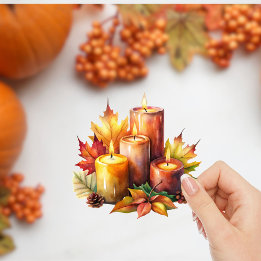 Herfst Stickers Custom-Cut Vinyl Sticker