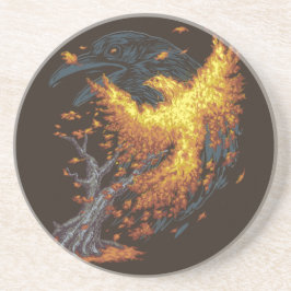 Herfst stijgt zandsteen onderzetter