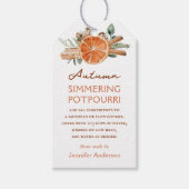 Herfst Stoompotpourri Herfst op het fornuis Cadeaulabel (Voorkant)