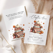 Herfst Storybook Eerste Verjaardag Chapter One Aut Kaart