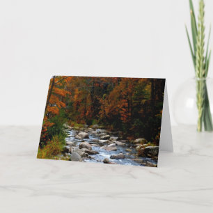 Herfst stream Blank wenskaart Kaart