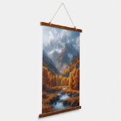 Herfst Stream Hangend Wandkleed (Gebogen)