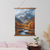 Herfst Stream Hangend Wandkleed (Slaapkamer)