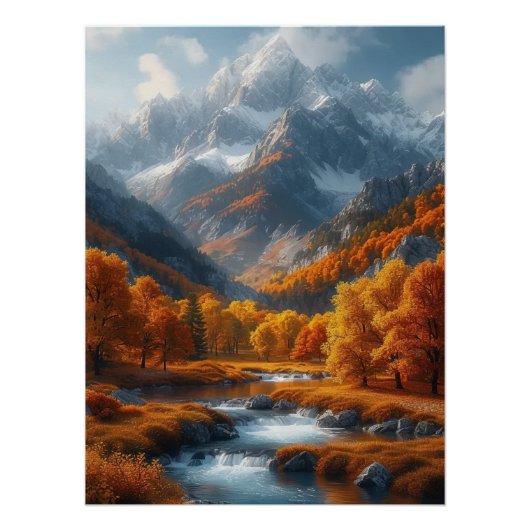 Herfst Stream Perfect Poster (Voorkant)