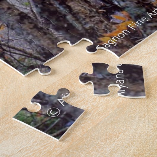 Herfst stream puzzel legpuzzel (Zijkant)