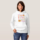 Herfst Subway Art Hoodie (Voorkant volledig)