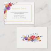 Herfst Succulenten Receptie Kaarten (Voorkant / Achterkant)