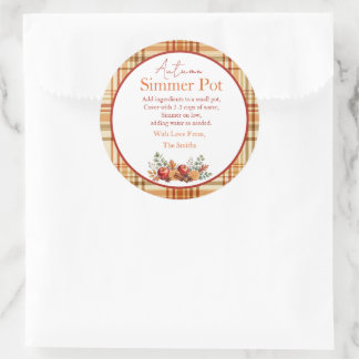 Herfst Sudderend Potpourri Kit Label