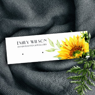 HERFST SUNFLOWER AUTUMN STUD EARRING DISPLAY CARD MINI VISITEKAARTJE