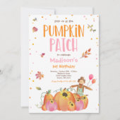 Herfst Sunflower Pumpkin Birthday Pumpkin Patch Kaart (Voorkant)