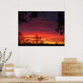 Herfst Sunrise Poster (Keuken)