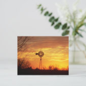 Herfst Sunset Briefkaart (Staand voorkant)