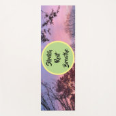 Herfst Sunset Stretch Rest Adem Yoga Mat (Voorkant)